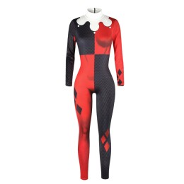 SKTF026 clown digital print tight jumpsuit SKTF026 clown digital print tight jumpsuit